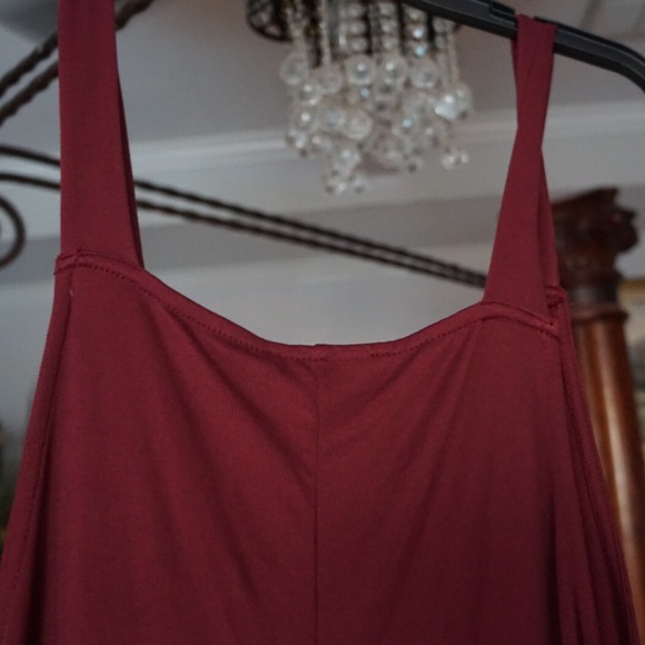 Wine Jumpsuit/Palazzo Overalls - Picture 6 of 10